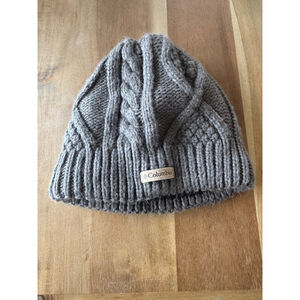 Columbia Gray Cable Knit Beanie Women's One Size